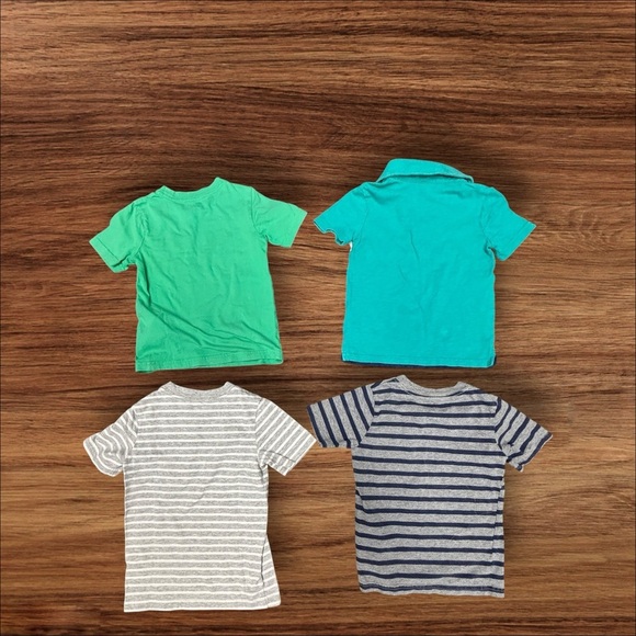 Nine x Carter's 3T Tees - Teal, Gray, Navy, grn, striped, astronaut. Exclt Cdtn - Picture 7 of 7